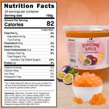 Load image into Gallery viewer, 7 LB Passion Fruit Flavored Boba Balls for a Bursting and Popping Boba Experience