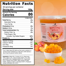 Load image into Gallery viewer, 7 LB Peach Flavored Boba Balls for a Bursting and Popping Boba Experience